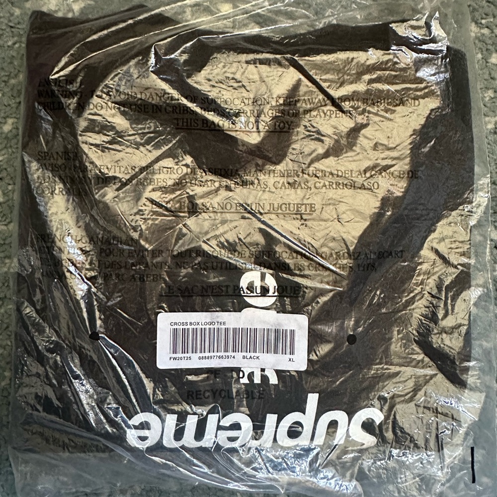 Supreme cross box logo tee
